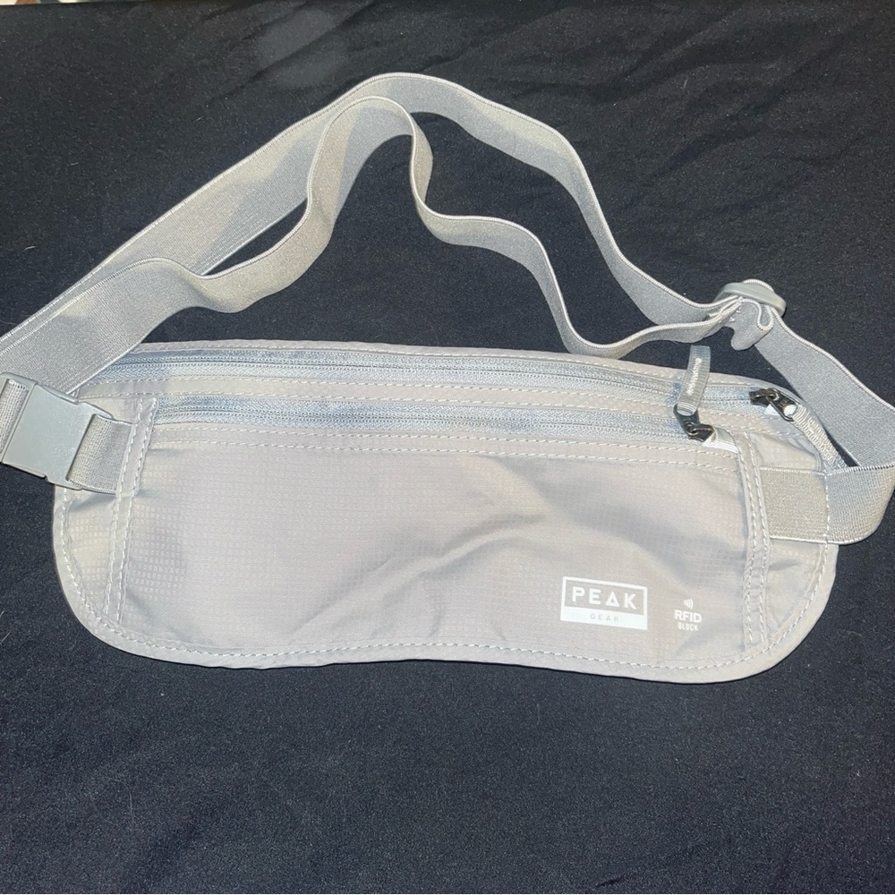 RFID Secure Belt Bag in Gray